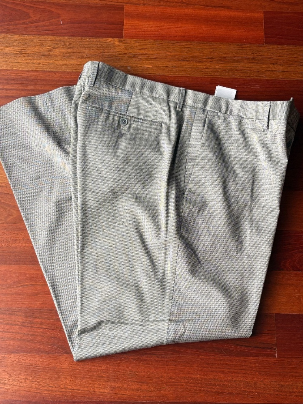 Banana Republic Slim Fit Grey Micro-Houndstooth Dress Pants